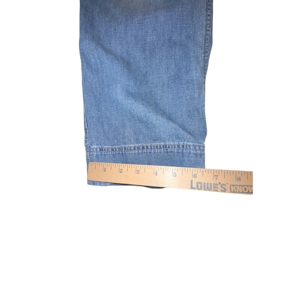 Free People Charlie Denim Jumpsuit Womens Sz 4 Coverall Pockets Zip Front - Picture 13 of 13